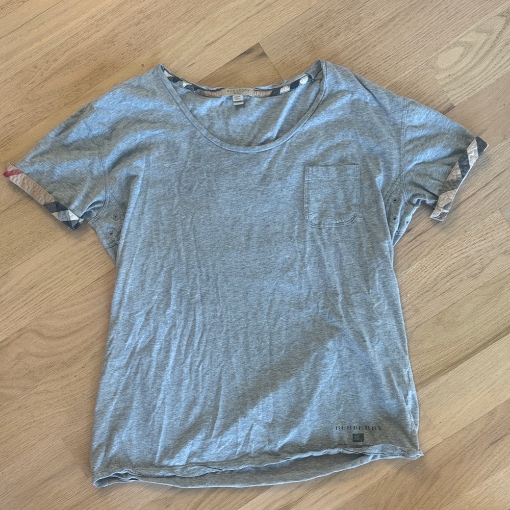 Burberry women’s T-Shirt with Plaid Accents
